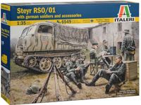 Italeri Modelbouwpakket Militaire voertuigen - 6549 Steyr RSO/01 with German Soldiers Plastic - 1:35 - Modelbouw