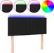 vidaXL Hoofdbord LED 100x5x78/88 cm stof zwart