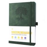 Merkloos Gelinieerd Notitieboek - Schrijfdagboek Hardcover - Schrijven en Plannen - Dikte 100 g/m² Papier - A5 Formaat - Ivoor