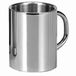 KRÜGER 149 roestvrijstalen thermobeker, zilver, 8 cm, 0,25 l
