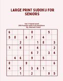 Large Print Sudoku for Seniors: Vol. 3 Hard Level