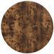 vidaXL Tafelblad - Ø 40 x 1,5 cm - Rond - Bewerkt hout - Gerookt eiken