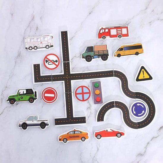 Foam Verkeersset (23 delig) - Badspeelgoed - Multi