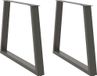 Pieds de table 2 pcs forme en V 90x(72-73,3) cm acier anthracite