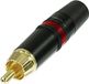 Rean AV NYS373-2 Connecteur Cinch, droit Nombre de pôles : 2 Noir, Rouge 1 pièce