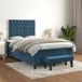 Maison Exclusive - Boxspringbed met matras, bleu foncé, 120 x 200 cm, velours