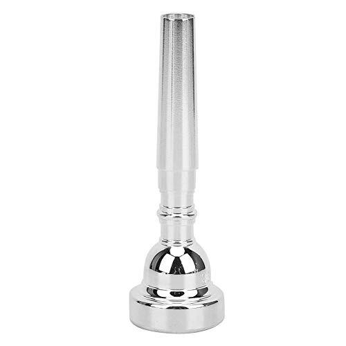 Tomotato Trompet Mondstuk Zilver Trompet Mondstuk 7c Trompet Instrumenten Accessoires voor Beginners en Professionele Spelers 8.7X2.7X2.7cm(Zilver)