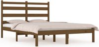 vidaXL Bedframe massief grenenhout honingbruin 200x200 cm