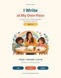 I Write at My Own Pace: A Playful Tracing, Letters & Numbers Workbook for Ages 3-6