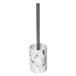 Tendance Toiletborstel Vienna - Wit Marmer - Dolomiet/RVS - H37 x D10 cm