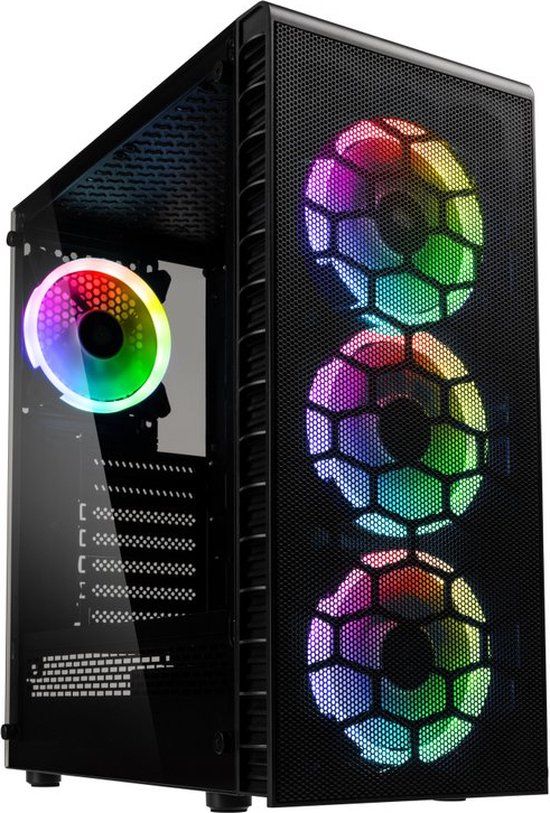 Kolink Observatory Lite Mesh Midi-Tower Zwart