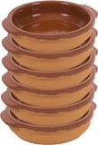 Merkloos / Sans marque Gerimport Tapas bakje/schaaltje - San Sebastian - 17 cm - Aardewerk - Bruin