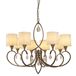 Searchlight Alberto Kroonluchter 8 Lichts Brons