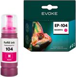 Evoke Magenta Ink Cartridge for Epson 104 T104 C13T00P340