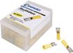 TRU COMPONENTS 1572191 Platte stekker (female) Insteekbreedte: 4.8 mm Insteekdikte: 0.5 mm 180 ° Deels geïsoleerd Geel 50 stuk(s)