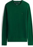 Tommy Hilfiger Heren Gebreide Trui - Katoen/Cashmere - Maat L - Groen