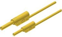 SKS Hirschmann MAL S WS 2-4 100/1 Veiligheidsmeetsnoer Banaanstekker 4 mm Banaanstekker 2 mm 1.00 m Geel 1 stuk(s)