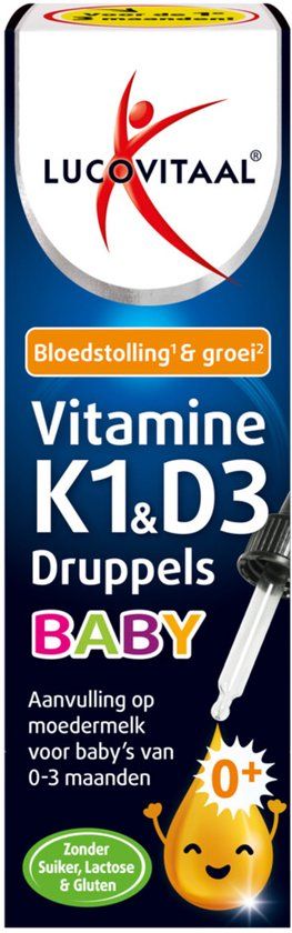 Lucovitaal Vitamine K1 & D3 Druppels Baby - 14,5 ml