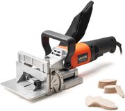 VEVOR Biscuitplaatverlumer, 5.9A, Plaatverlumer Set met 11.600 Rpm 760W Motor, 45-Graden Locatiekegel, Carbidegezette Snijplaat, Houtbiscuits, Stofzak, Aanpasbare Hoek & Diepte, voor Houtbewerking