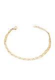 Gaya Leo E-Commerce Ltd. Gaya Bracelet 14 Karaat Goud 17 cm
