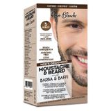 Renee Blanche Haarverf pour barbe et moustache, châtain, 20 ml, tube de colorant + 20 ml de développeur + 10 ml de shampooing