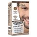 Renee Blanche Haarverf pour barbe et moustache, châtain, 20 ml, tube de colorant + 20 ml de développeur + 10 ml de shampooing