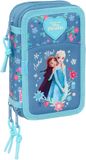 Disney Frozen Gevuld etui - Blauw - Polyester - 37 stuks
