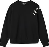 NAME IT - NKFODIKA LS RLX SWEAT BRU BF - Meisjes - Zwarte Sweater - Maat 116