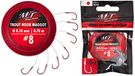 Magic Trout Zilver 8 Trout Hook Maggot Ø0,18mm 70cm 7 stuks