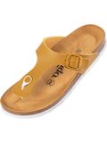 Palado Teenslipper 'Palado Kos Matt' mosterd