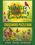 Wildlife Friendly Garden Crossword Puzzle Book – USA Edition