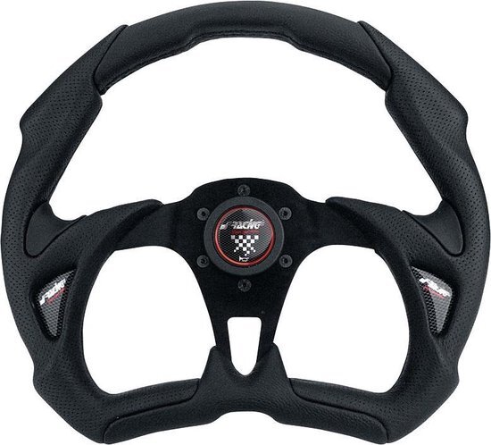 Simoni Racing Sportstuur X5 Poly Pelle 350mm - Zwart