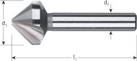 Rotec HSS Verzinkfrezen 90°, 3 snijk., DIN 335 C 31,0 (M16)