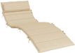 vidaXL Ligbedkussen 180x60x4 cm Oxford stof Beige