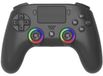 Manette de jeu sans fil, ergonomique avec éclairage LED RVB, compatible avec PS5 et PC