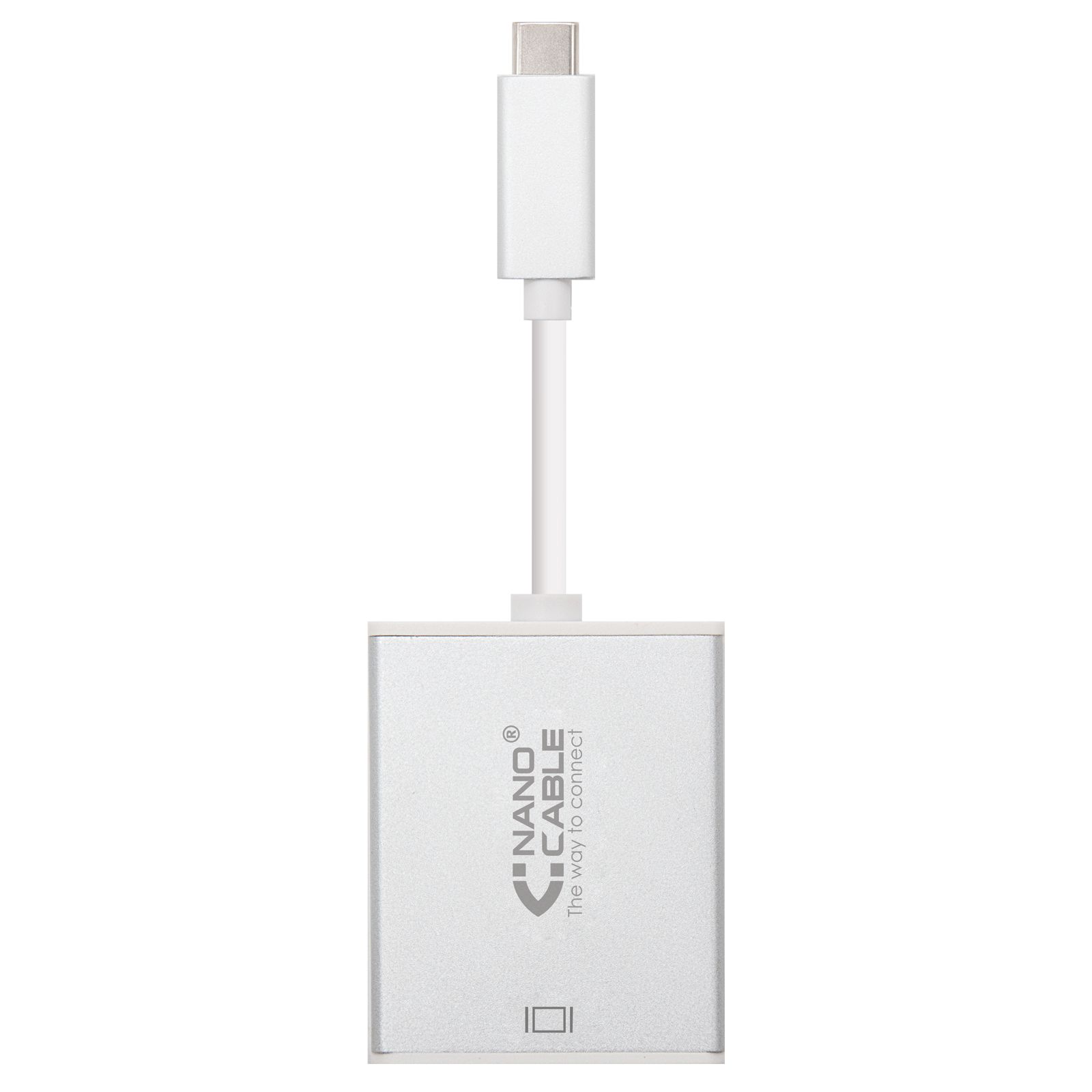 NANOCABLE 10.16.4104 USB grafische adapter Aluminium