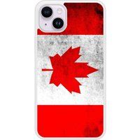 Apple Bedrukt siliconen hoesje compatibel met iPhone 15 Plus Drapeau Canada