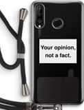 Case Company® - Huawei P30 Lite Case with Cord - Your opinion - Black - Back Cover