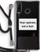 Case Company® - Huawei P30 Lite Case with Cord - Your opinion - Black - Back Cover