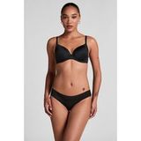 Hunkemöller Dames Lingerie Invisible brazilian Stripe mesh - Zwart - maat M