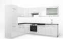 Vicco Hoekkeuken Fame-Line, Wit Hoogglans/Wit, 287 x 227 cm, WB Antraciet