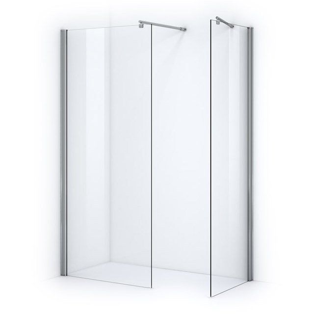 Maxaro Inloopdouche Zircon Comfort 90x80cm Veiligheidsglas 6 mm Chroom