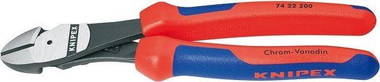 KNIPEX Kracht-zijsnijtang zwart geatramenteerd met meer-componentengrepen 200mm