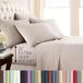 Southshore Fine Living, Inc. Beddengoed met extra diepe zakken, krimpt niet, 1 laken, 1 hoeslaken, 4 kussenslopen, 6-delig, kingsize, bot