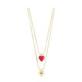 PILGRIM gold plated ketting Maeve (set van 2)