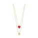 PILGRIM gold plated ketting Maeve (set van 2)