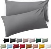 Blumtal Kussensloop Microvezel Kussenhoes 40 x 70 cm - Grijs - Set van 2