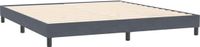 vidaXL Bedframe zonder matras, donkergrijs, 200 x 220 cm, fluweel