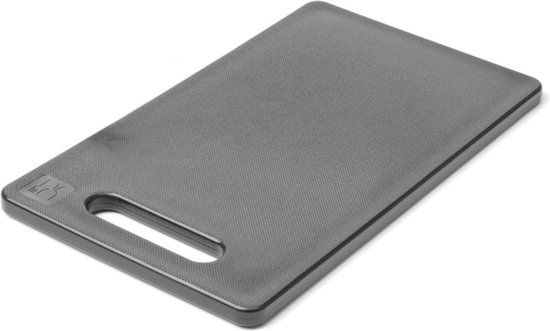 Hendi Snijplank met handgreep - zwart - 250x150mm - HDPE - dubbelzijdig gebruik