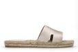 Sacha Gouden leren slippers Maat 40